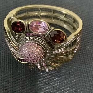 HEIDI DAUS: Elegant Gold, Pink & Purple Bracelet (NWOT)